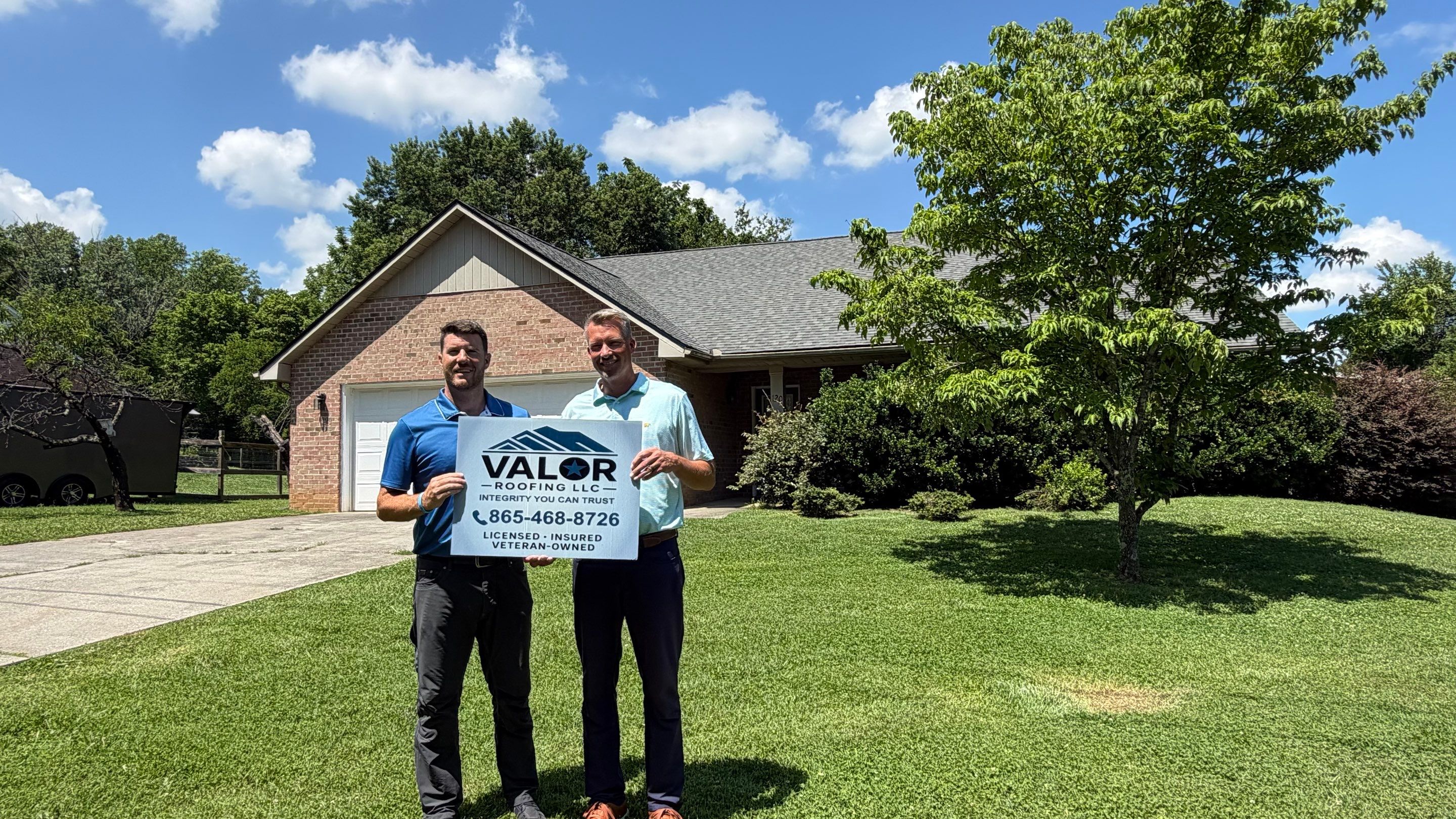 Valor Roofing project in Knoxville, TN