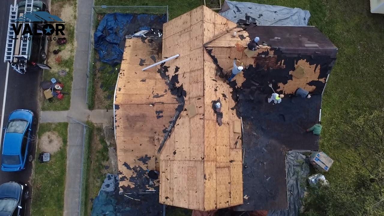 Tear-off to the deck by Valor Roofing in Knoxville, TN