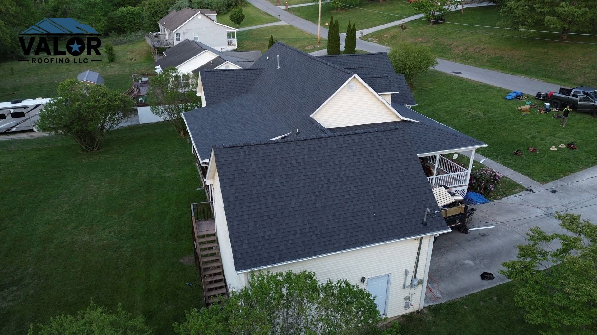 Completed roof replacement by Valor Roofing in Oak Ridge, TN